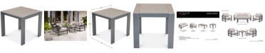 Furniture Aruba Gunmetal Aluminum End Table, Created for Macy's